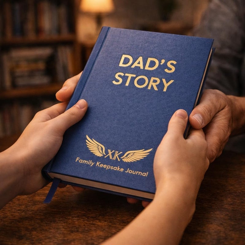 XKFCFC Dad, I Want to Know Your Life Story: A Guided Memory & Legacy Journal for Fathers - With Heartfelt Questions to Preserve His Wisdom | Perfect Father's Day, Birthday & Christmas Gift from Son or Daughter (Leather Hardcover Keepsake Book) - Image 5